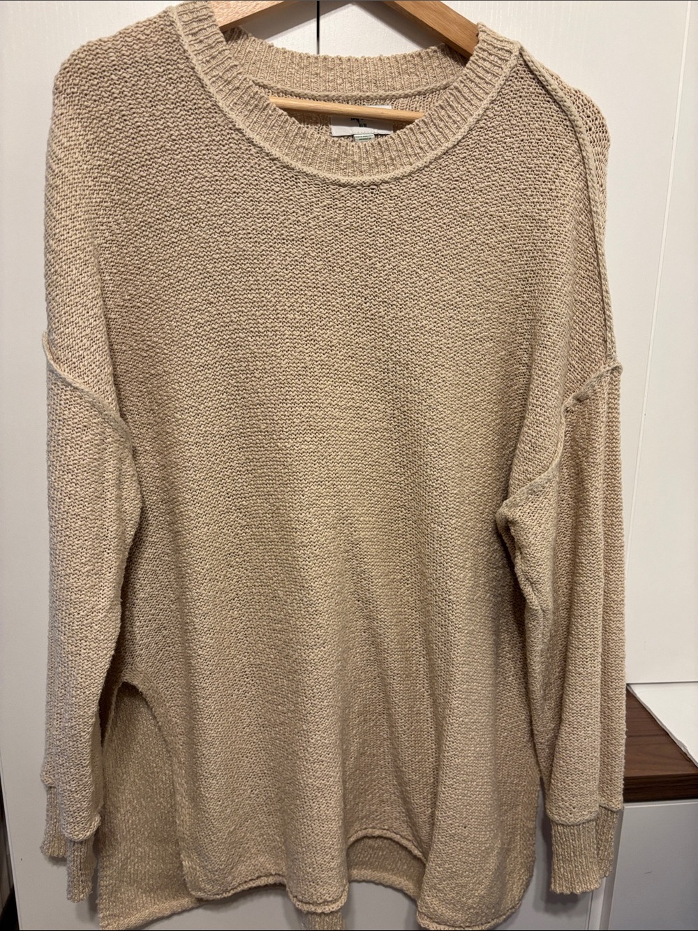 Cozy Chunky Knit Oversized Womens Sweater - M